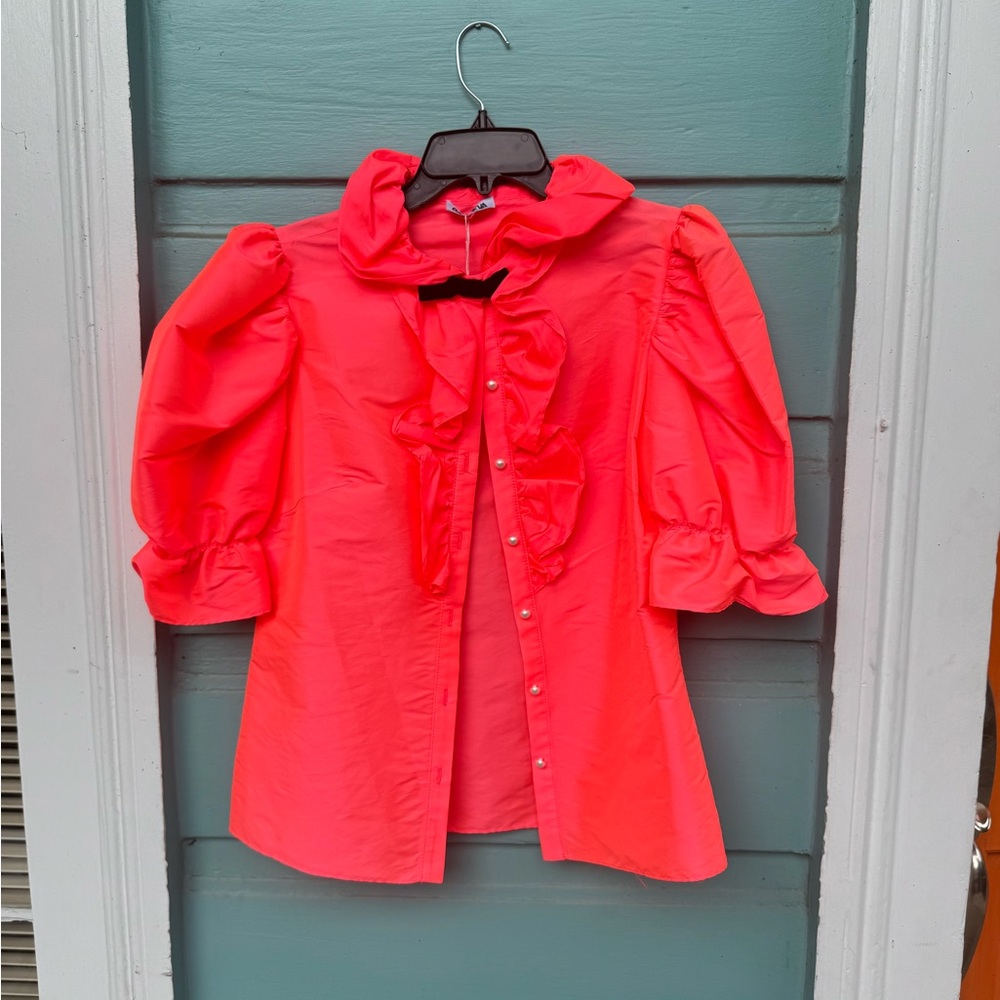 Batsheva Coral Blouse